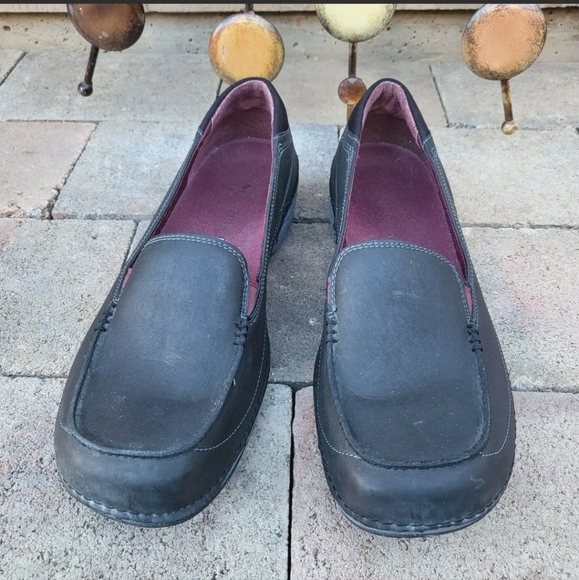 Merrell Women's 9.5 Namak Moc Black Leather Slip On Comfort Shoes J227314C - Picture 2 of 12